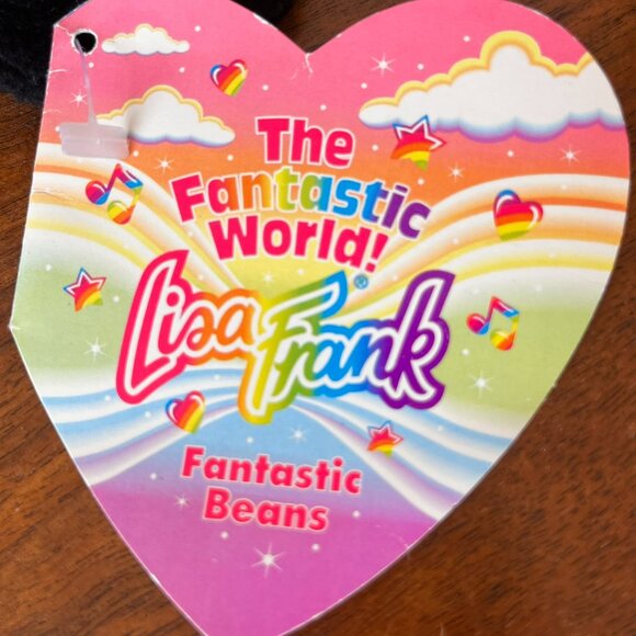 Vintage Lisa Frank Max Splash Orca Whale Plush Beanie Stuffed Animal 1998 - Picture 9 of 13